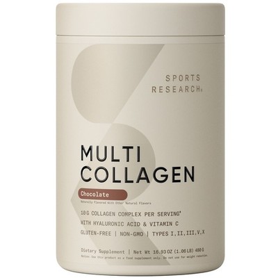 Multi Collagen Protein Powder + Hyaluronic Acid + Vit. C - 30 Servings Chocolate