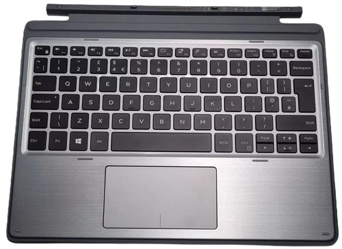Dell Latitude7200/7210 Detachable Silver Travel Keyboard K18M UK Layout-WORN OUT