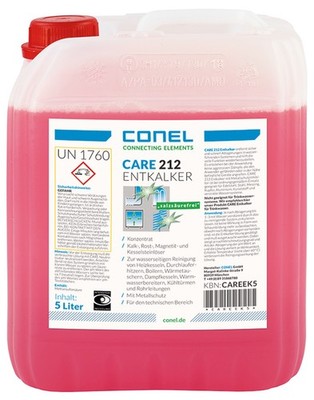 CONEL CARE 212 Entkalker-Konzentrat 5 Liter Kanister salzsäurefrei | CAREEK5