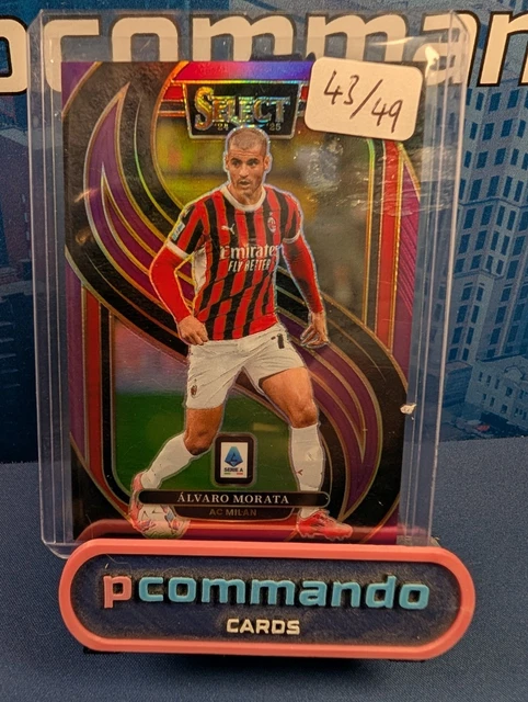 2024-25 Panini Select Serie A Alvaro Morata /49 Numbered Parallel Soccer Card