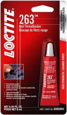 LOCTITE 263 Automotive Threadlocker Red   High Strength 6 ml, 1 Pack,