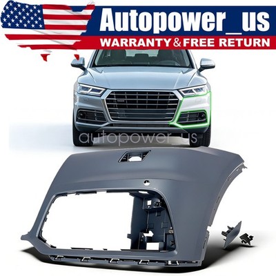 Front Driver Left Bumper Cover Fit 2018 2019 2020 Audi Q5 80A-807-107-C-GRU New
