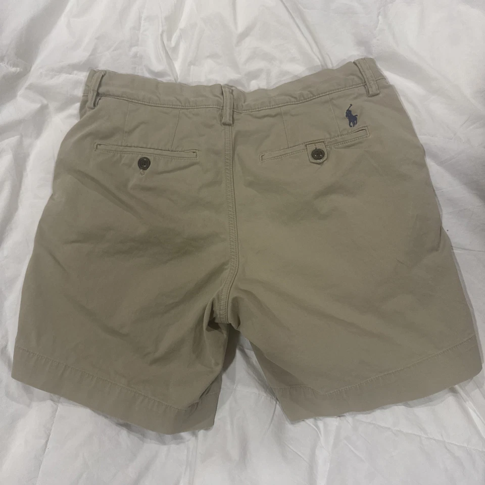 Мужские шорты хаки Polo Ralph Lauren стрейч прямой крой Chino Twill 30 6 дюймов - Изображение 2 из 4