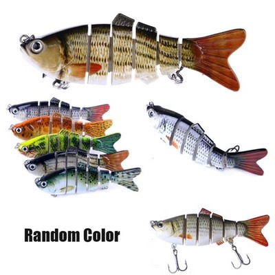 5/10pcs Multi Jointed Fish Lifelike Swimbait Crankbait Fishing Lures Tackle Box