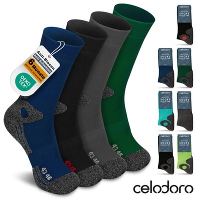 4 Paar Wandersocken, Arbeitssocken & Sportsocken Anti-Schweiß
