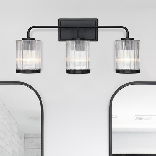 Designers Fountain D335M-3B-MB Aspen LED 24 inch Matte Black Vanity Wall Light - Picture 10 of 11