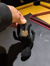 Sterling Silver Signed 925 Flower Designed Ring Adjustable Set At Size 6 Now