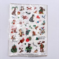 Sealed Suzy's Zoo Holiday Christmas Stickers 2 Sheets New