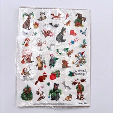 Sealed Suzy's Zoo Holiday Christmas Stickers 2 Sheets New