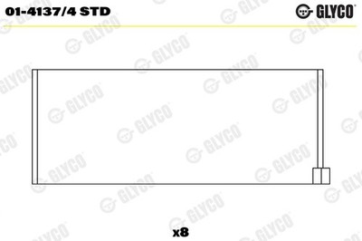 GLYCO 01-4137/4 STD Pleuellager für ARO,DAF,RENAULT,SAIPA,VOLVO