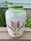 Vintage Stangl Pottery Terra Rose Vase Hand Painted Tulip Design #3696 ~ Trenton