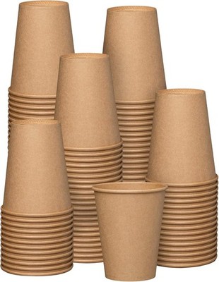 Comfy Package Gusto [12 Unzen - 350 ml - 100 Stück] Kraft Einweg 12 