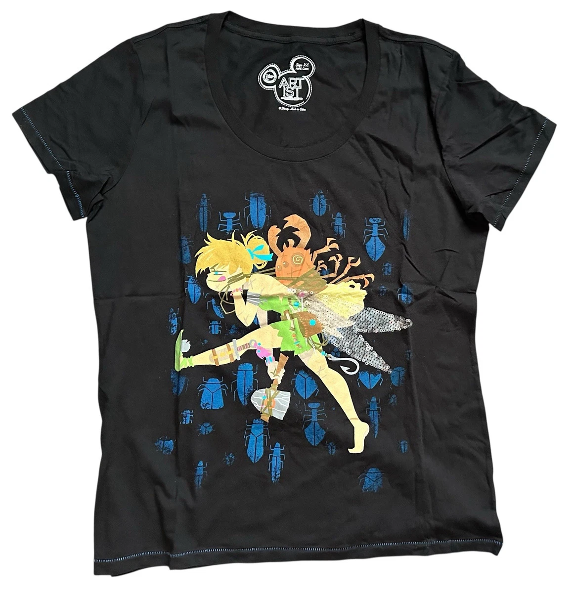 Tinker Bell Black Disney T-Shirts (1968-Now) for sale | eBay