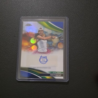 Emiliana Arango Auto 2025 Topps Chrome Tennis Blue Refractor /150 #CA-EAO