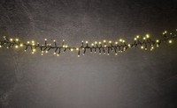Trendline Led-Lichterkette Cluster AußEn 4,5 M Warmweiß-Schwarz Mit Timer,