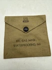 WW2 M1 GAS MASK WATERPROOFING KIT BAG Empty Vintage Military Supplies Field Used
