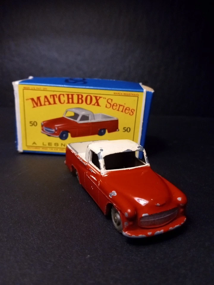 Matchbox #50A Commer Pickup Extremely Rare Red/White 1958 In Original D1 Box - Image 4 of 4