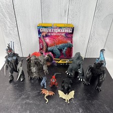 Lot of 10 Assorted Godzilla Action Figures TOHO Bandai Playmates Kaiju Toys