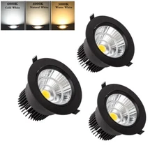 7W/9W/12W Dimmable Recessed Led Ceiling Downlight COB Spotlight Lamp 110V 240V