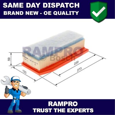 Rampro Air Filter Fits Lada Vesta SW Xray Renault Megane 1.6 1.8 + Other Models