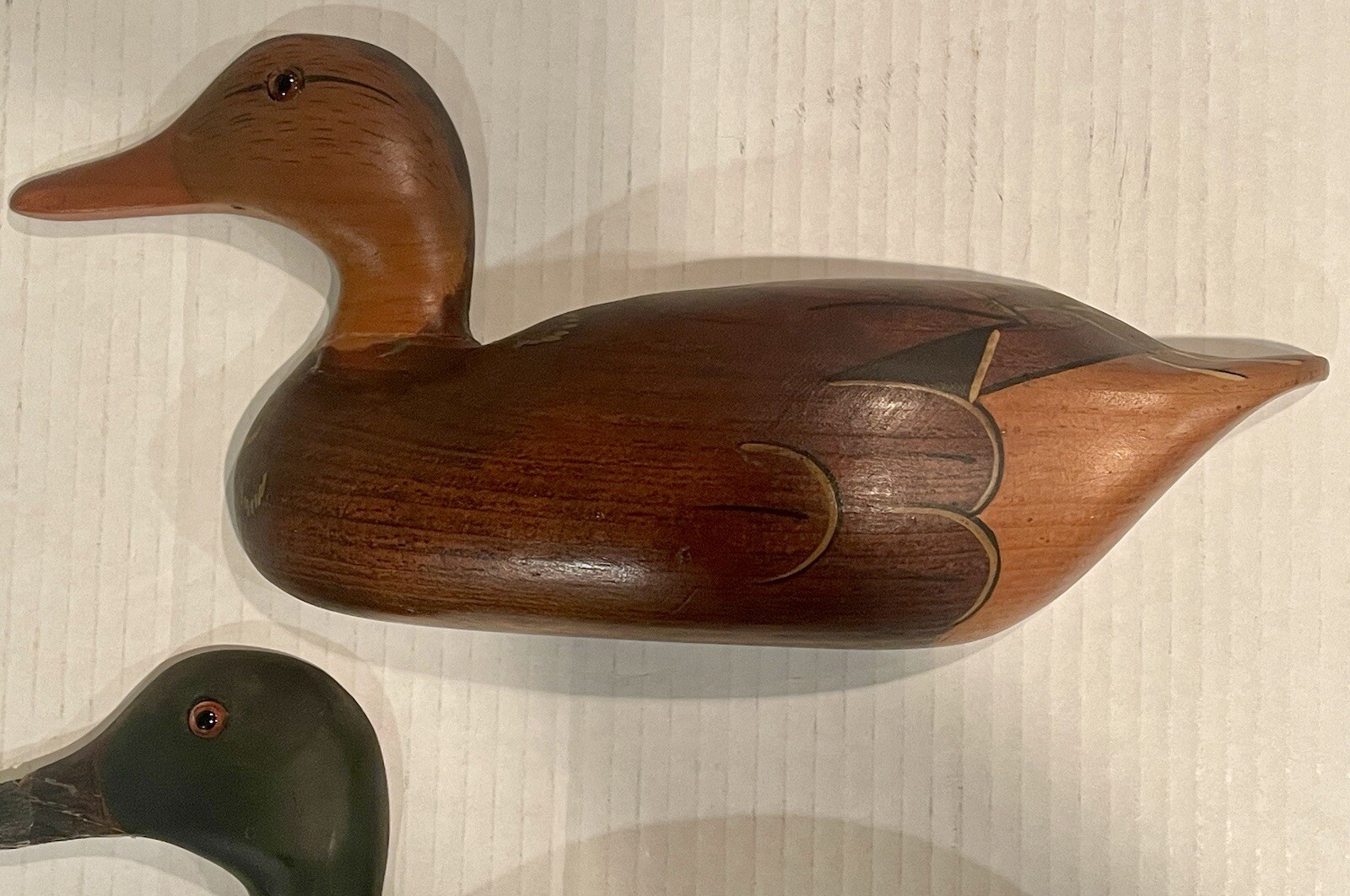 Wood Duck The Decoy Shop Hand Painted Freeport, Maine Lot Of 2 H. Heap