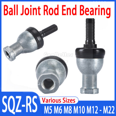 SQZ-RS M5 M6 M8 M10 - M22 Right Hand Shank In-Line Ball Joint Rod End Bearing