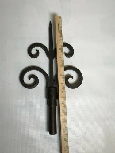 Hand Forged Iron Decorative Finial - Picture 3 of 6