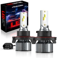 H13 9008 200W LED Headlight Bulb Kit Hi/Low Beam For Jeep Wrangler JK 2007-2018