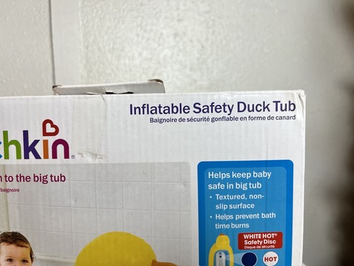 Munchkin Inflatable Safety Duck Tub Bath Time Giant Rubber Duckie - 第 2/8 張圖片