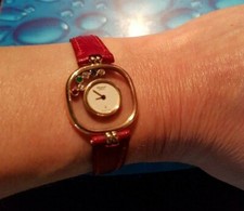Chopard - Montre Happy Diamonds en or jaune 750 - 18 carats & pierres précieuses