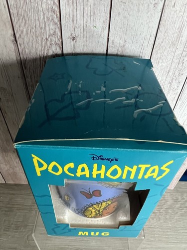 NEW Vintage 90’s Disney Pocahontas Mug Staffordshire Tableware Made UK Tetley - Picture 4 of 5