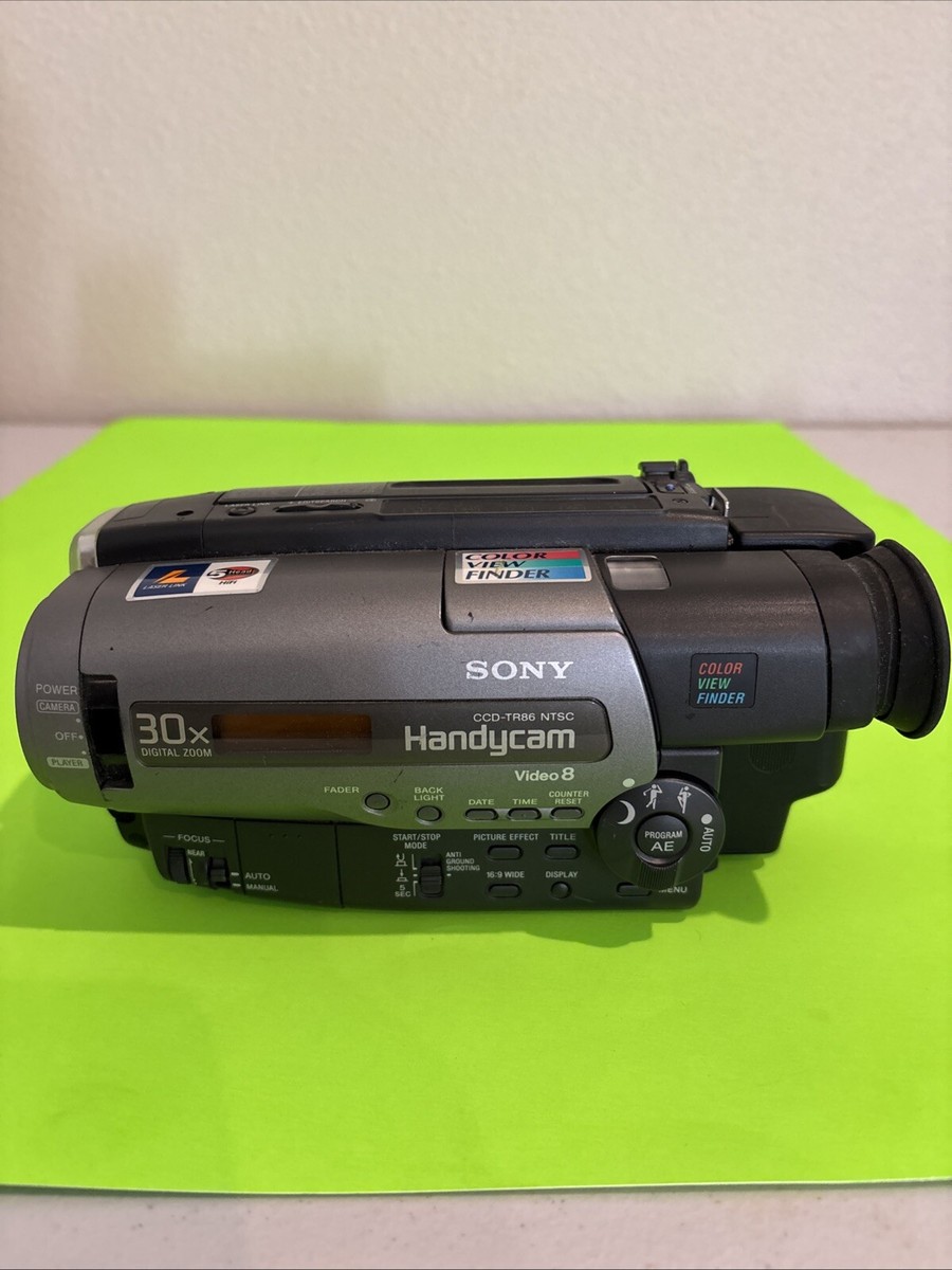 Sony Handycam CCD-TR86 VHS Analog Camcorder MISSING A PIECE~ POWER