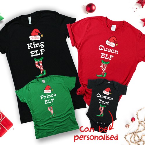 King Queen Elf Shirt,Matching Family 