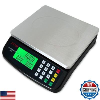Large Digital Kitchen Scale 40kg/88lb Stainless Steel Price Computing Scale C