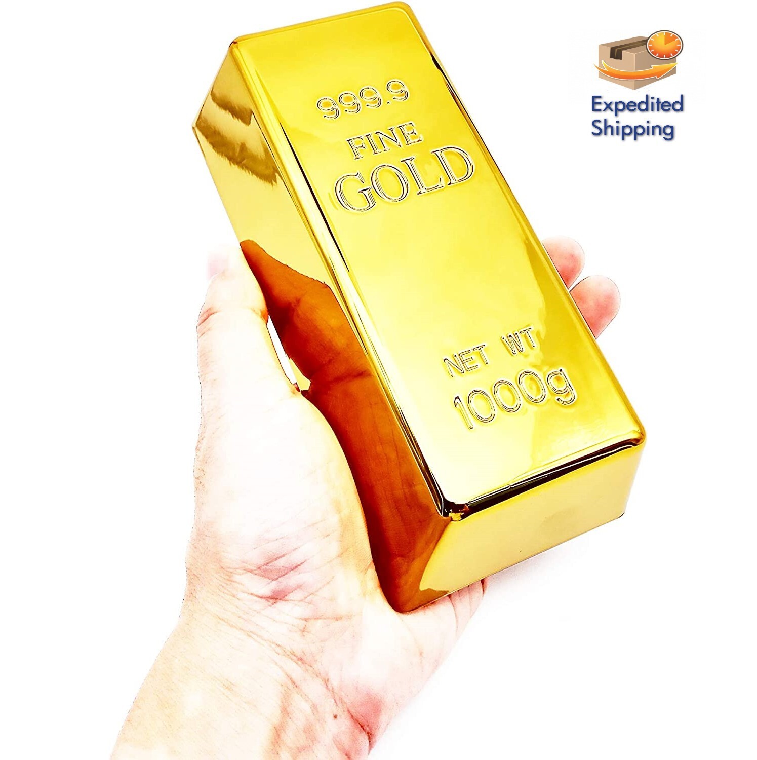 Fake Gold Bar Replica Brick Bullion Glittering Movie Prop home
