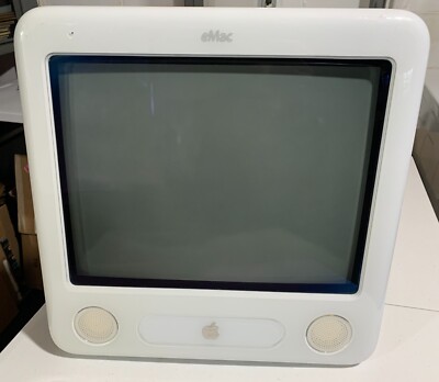 Apple eMac PowerPC G4 A1002, 1GHz, 128MB RAM, 40 GB HDD, TESTED, No Keyboard