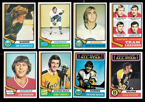 1974-75 TOPPS 74-75 NHL HOCKEY CARD 1-132 + ERROR SEE LIST - Picture 217 of 218