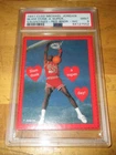 1991 Cleo Michael Jordan Slam Dunk Valentines Card - PSA 9
