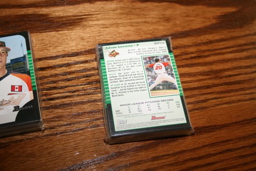 (50) ADAM LOEWEN 2005 BOWMAN DRAFT ROOKIE CARD LOT BALTIMORE ORIOLES #BDP124 - Picture 2 of 2