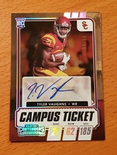 2021 Contenders Campus Ticket #169 Tyler Vaughns USC Rookie WR Auto #'d 9/99