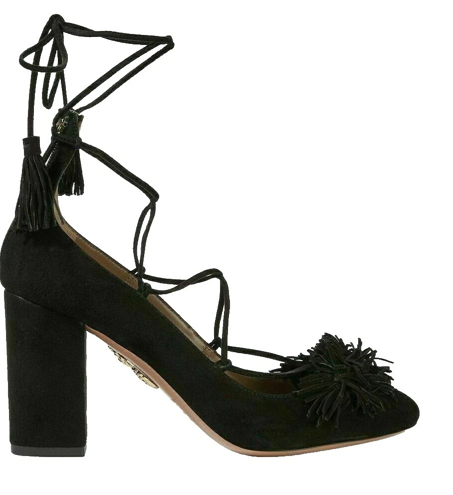 Cuña de tacón gamuza Aquazzura