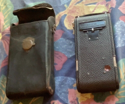 Antique Kodak Camera. Original Leather Case. 1917. Autographic No