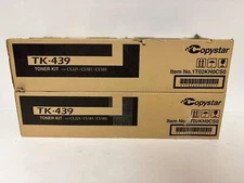 2 OEM Kyocera Copystar CS180,CS181,CS221 Black Toners TK-439, TK439,  1T02KH0CS0