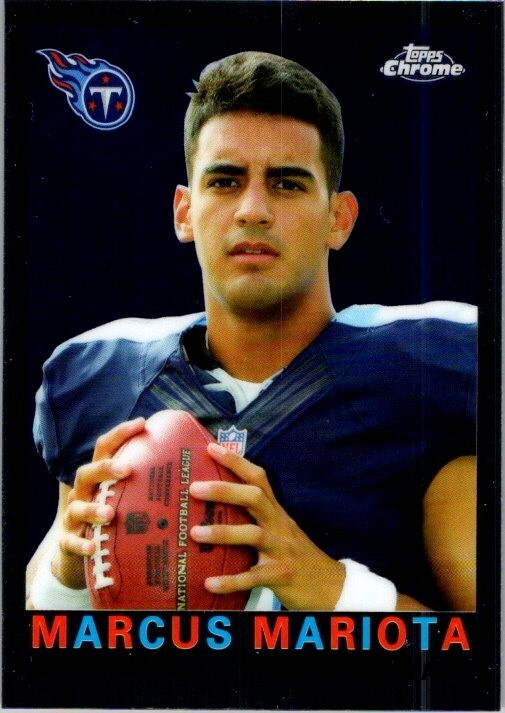 Marcus Mariota 2015 Topps Chrome Base Rookie Card #T60-MM - Titians