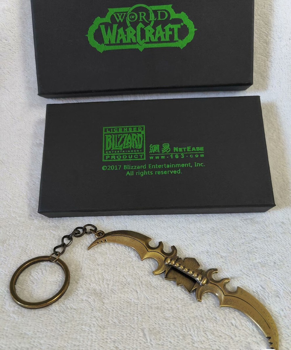 blizzard World of Warcraft Illidan Azzinoth keychains Key Pendant key ring