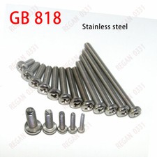 M2 M2.5 M3 M4 M5 M6 Phillips Cross Pan Head Machine Screws 304 Stainless Steel
