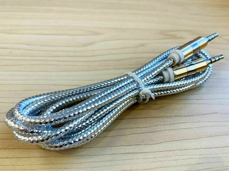 3ft Aux Cord 3.5mm Male to Male Auxiliary Audio Cable For Car Headphone - Image 2 of 3