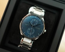 BOSS - Hugo Boss Blue & Silver Watch Stainless Steel Bracelet 1514106 RRP £199