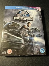 Jurassic World (Blu-ray, 2015) With Slipcover Chris Pratt, Bryce Dallas Howard