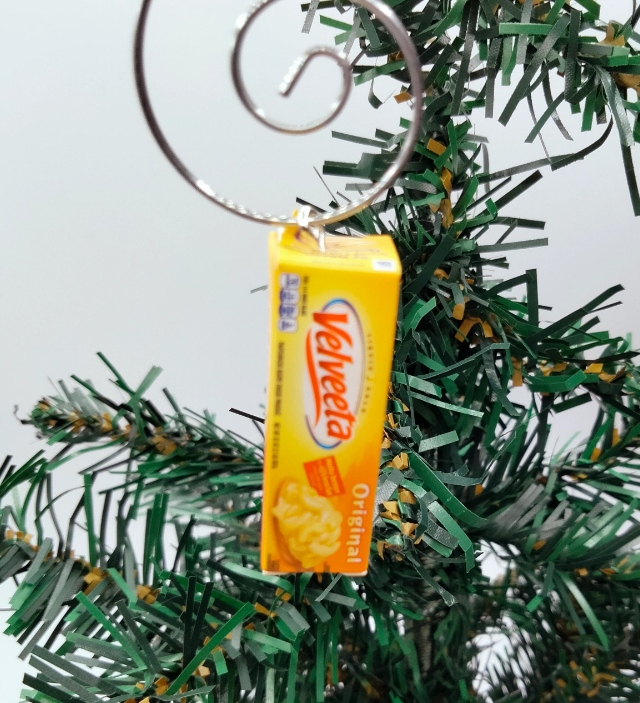 Velveeta Cheese Christmas Ornament| White Elephant | Realistic Food Ornament